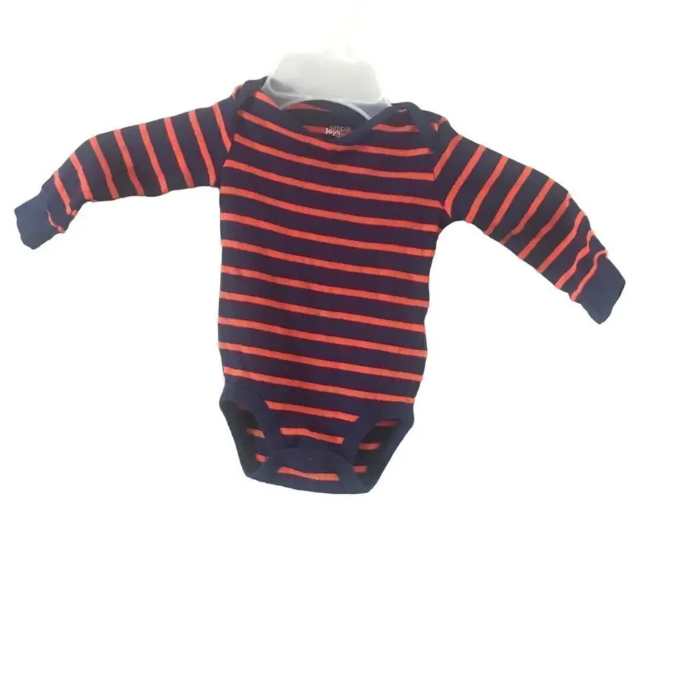 Carter's Size 12 Months Long Sleeve Onesie Blue and Orange